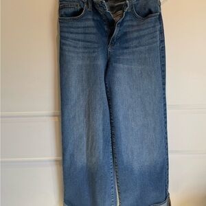 Joe's Jeans Medium Blue Wide-Leg Flare Jeans